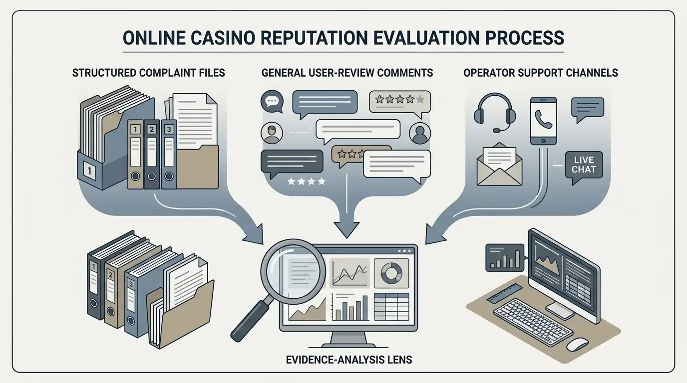 Diagram comparing complaint records, reviews and support information